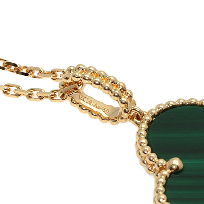 VAN CLEEF & ARPELS Magic Alhambra Malachite 18K Yellow Gold Introduced 2006 100% Authentic Pre-Owned ✨
