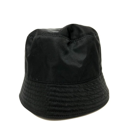 Prada Triangle Logo – Bucket Hat Introduced Late 1990s by Miuccia Prada – 100% Authentic Pre-Owned