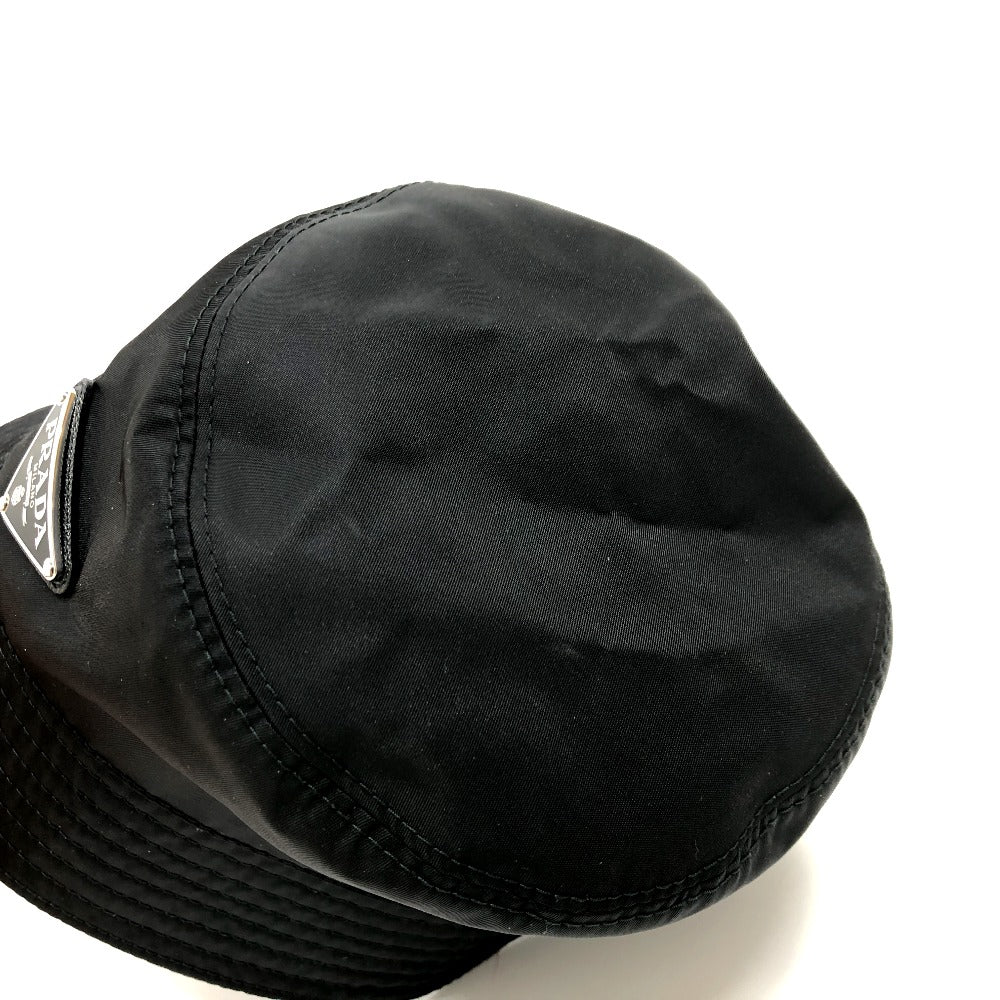 Prada Triangle Logo – Bucket Hat Introduced Late 1990s by Miuccia Prada – 100% Authentic Pre-Owned