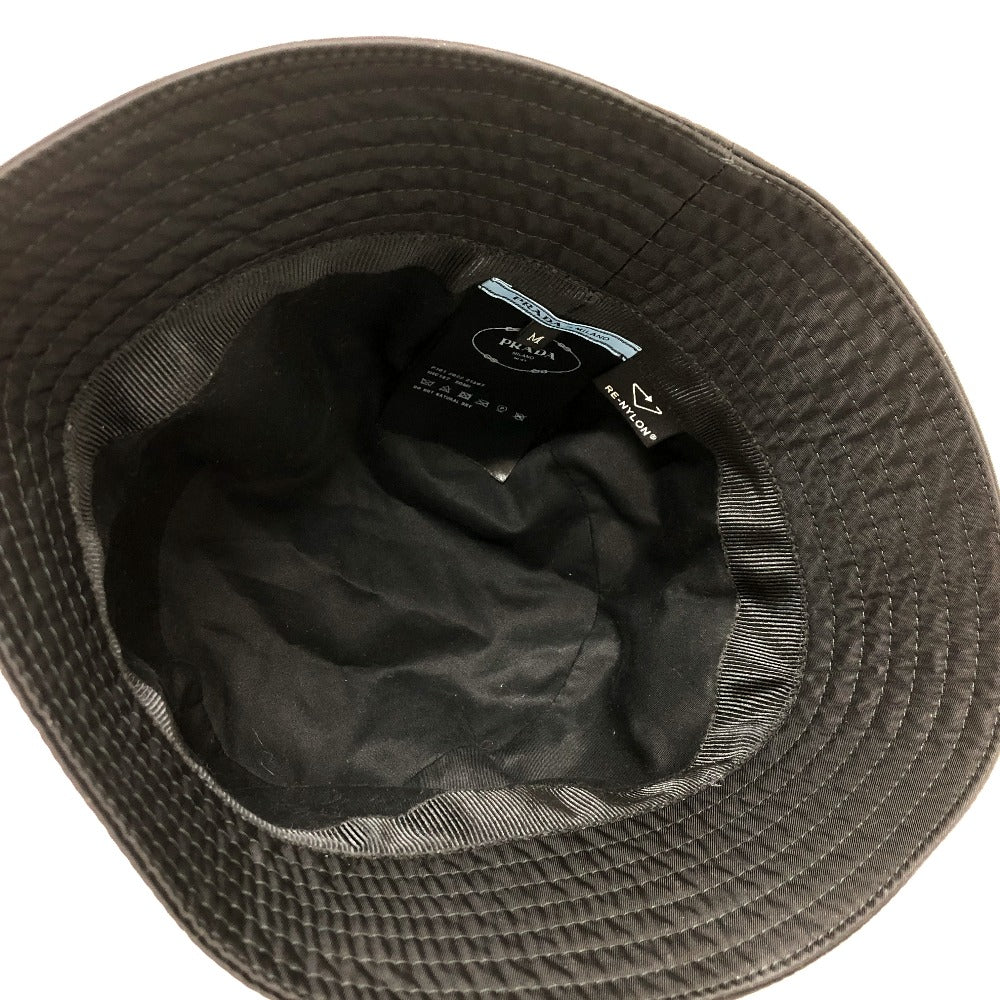 Prada Triangle Logo – Bucket Hat Introduced Late 1990s by Miuccia Prada – 100% Authentic Pre-Owned