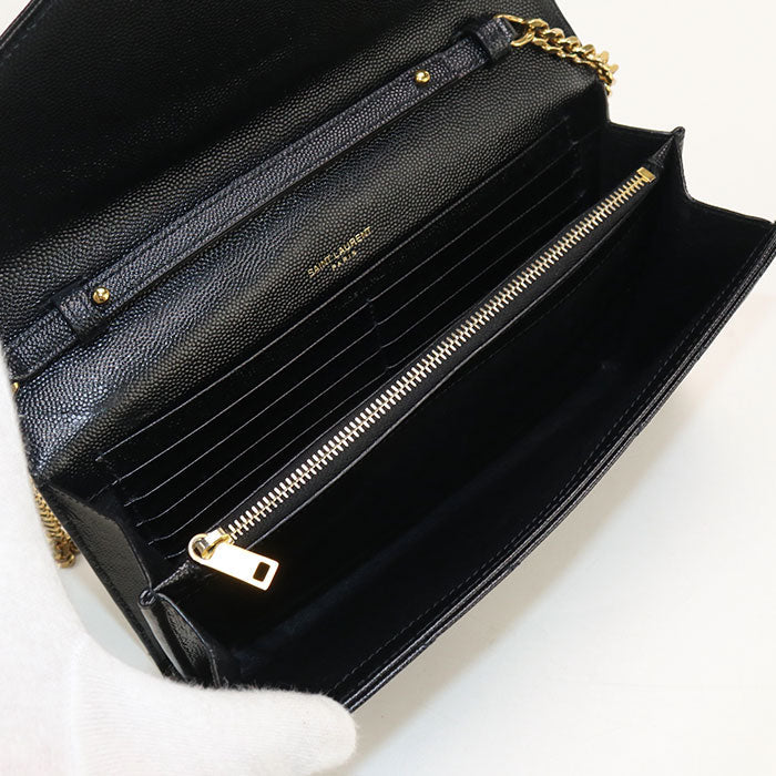 SAINT LAURENT – Cassandra Chain Wallet by Anthony Vaccarello 2018–2019 100% Authentic A Rank ✨ Excellent Pre-Owned