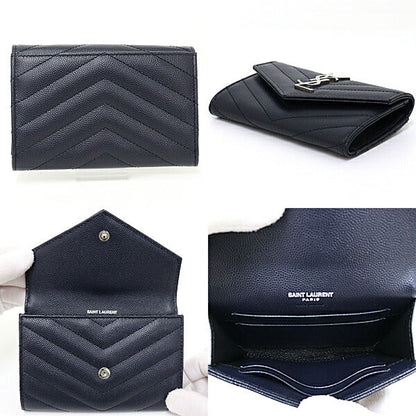 SAINT LAURENT – Small Navy Envelope Wallet– Navy – 100% Authentic Pre-Owned ✨UNUSED ✨