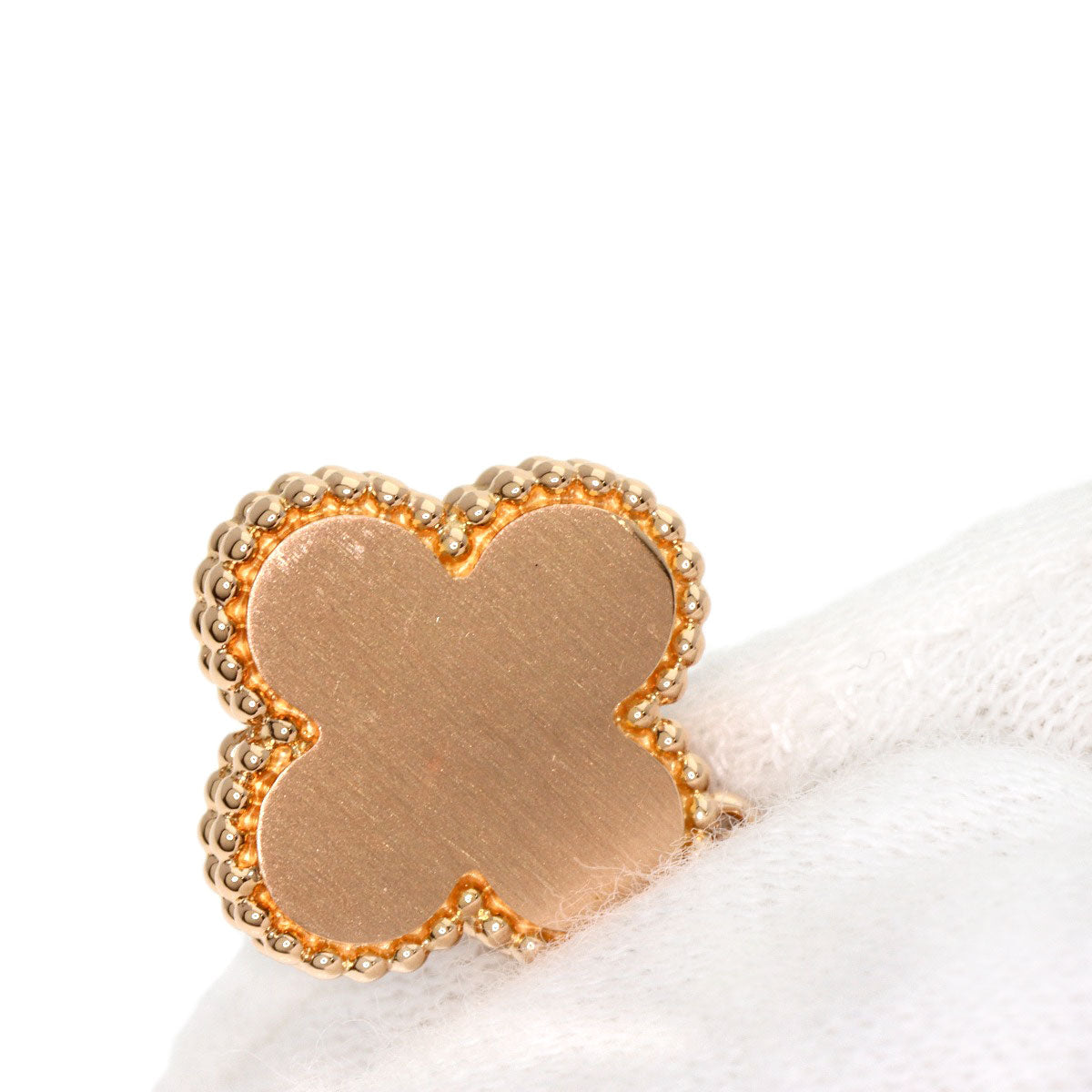 VAN CLEEF & ARPELS Vintage Alhambra Bullseye Diamond Necklace – 18K Pink Gold 100% Authentic Pre-Owned A Rank  ✨ Excellent
