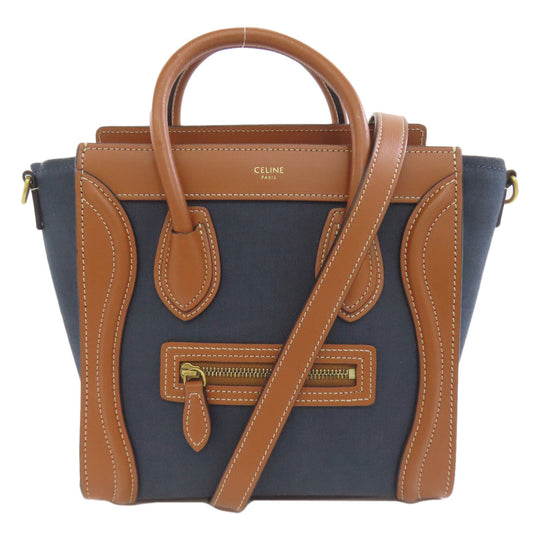 CELINE The Luggage Nano 2WAY Navy from Italy – 100% Authentic Pre-Owned A Rank ✨ Very Good