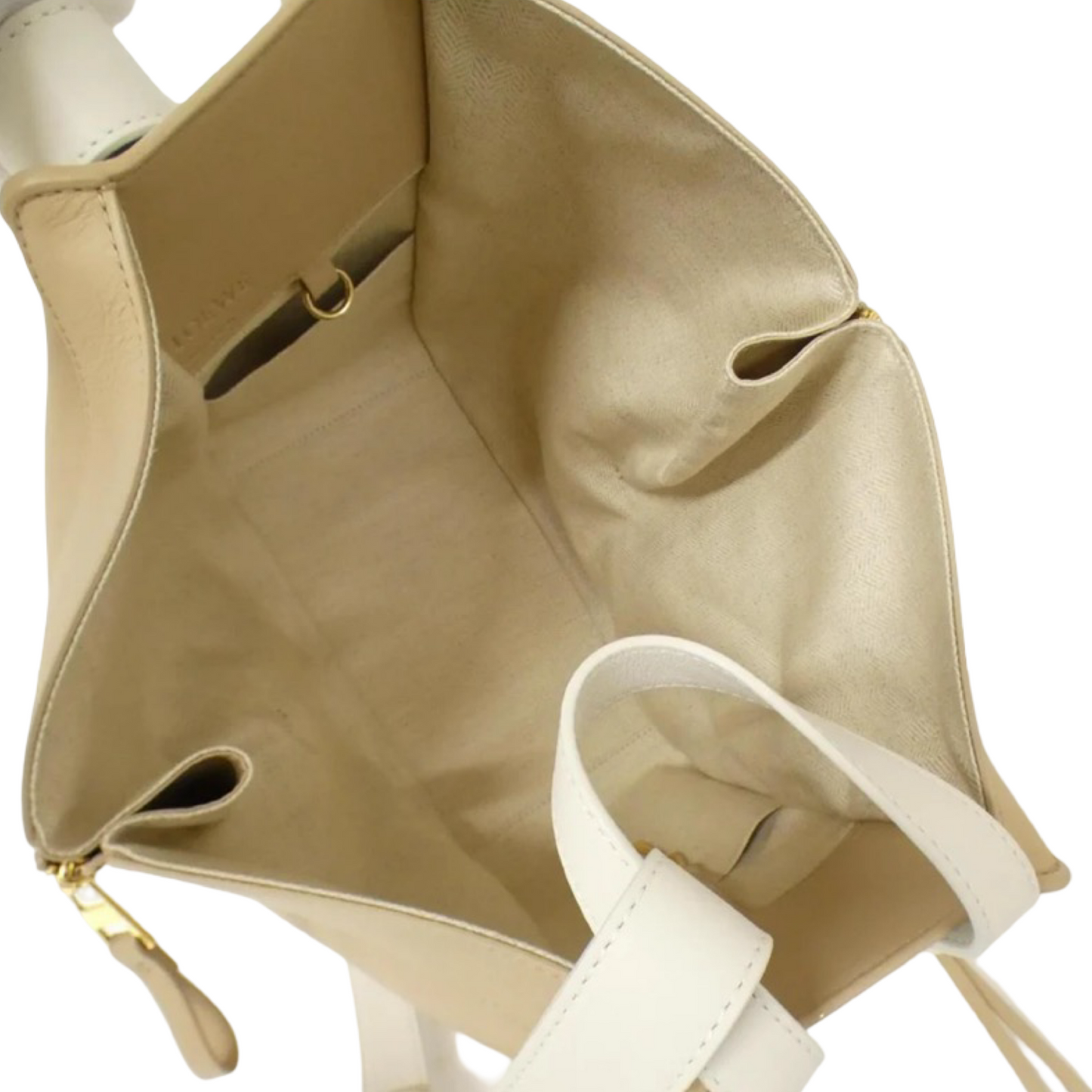 Loewe Hammock Small Leather 2-Way Shoulder Bag Soft White Paper Craft – Great Condition