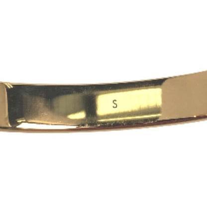 LOUIS VUITTON Gold-Plated Nanogram Cuff Bracelet  by Nicolas Ghesquière 2021 100% Authentic ✨Very Good Pre-Owned Condition