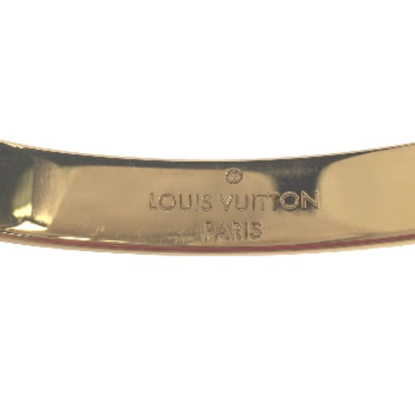 LOUIS VUITTON Gold-Plated Nanogram Cuff Bracelet  by Nicolas Ghesquière 2021 100% Authentic ✨Very Good Pre-Owned Condition