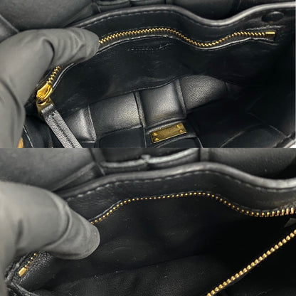 Bottega Veneta 100% Authentic Pre-Owned Padded Cassette Mini Bag | Black Leather | Designed by Daniel Lee Authentic Pre-Owned
