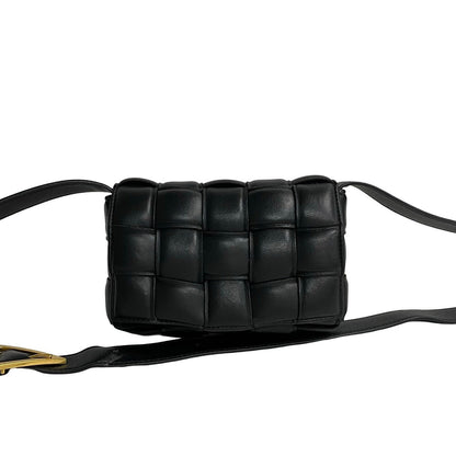 Bottega Veneta 100% Authentic Pre-Owned Padded Cassette Mini Bag | Black Leather | Designed by Daniel Lee Authentic Pre-Owned