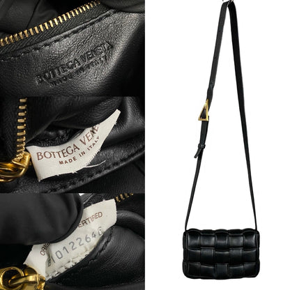 Bottega Veneta 100% Authentic Pre-Owned Padded Cassette Mini Bag | Black Leather | Designed by Daniel Lee Authentic Pre-Owned