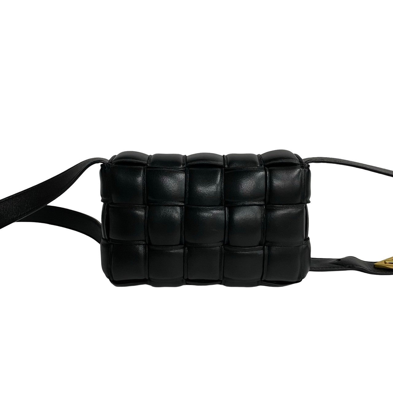Bottega Veneta 100% Authentic Pre-Owned Padded Cassette Mini Bag | Black Leather | Designed by Daniel Lee Authentic Pre-Owned