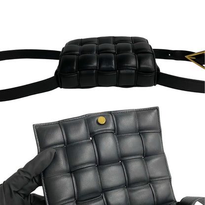 Bottega Veneta 100% Authentic Pre-Owned Padded Cassette Mini Bag | Black Leather | Designed by Daniel Lee Authentic Pre-Owned