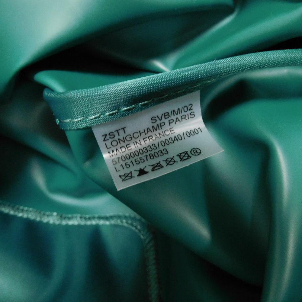 LONGCHAMP – Le Pliage Energy L Top Handle – Recycled Canvas Emerald – 100% Authentic ✨Very Good Pre-Owned Condition