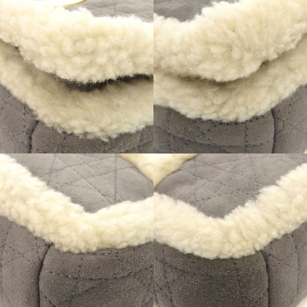 Christian Dior  – Caro Chain Gray Mouton & Suede –