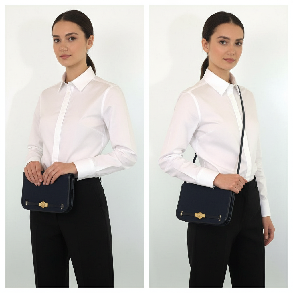 Christian Dior Trotter Canvas navy Gold