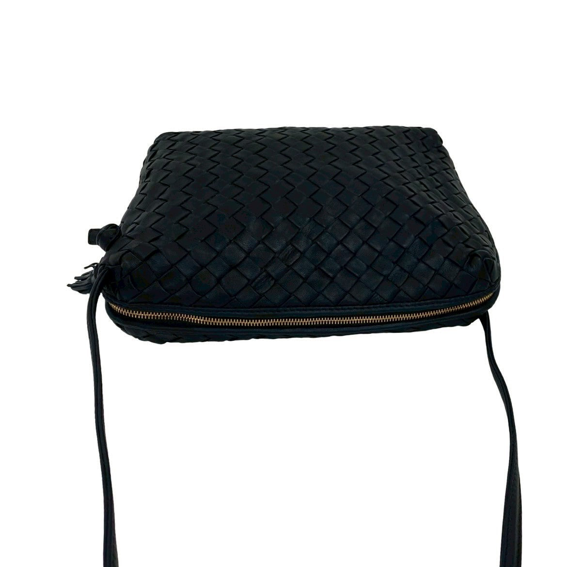 Bottega Veneta Intrecciato Leather Navy by Tomas Maier Era Mid 2010s 100% Authentic ✨ Excellent Pre-Owned