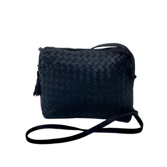 Bottega Veneta Intrecciato Leather Navy by Tomas Maier Era Mid 2010s 100% Authentic ✨ Excellent Pre-Owned