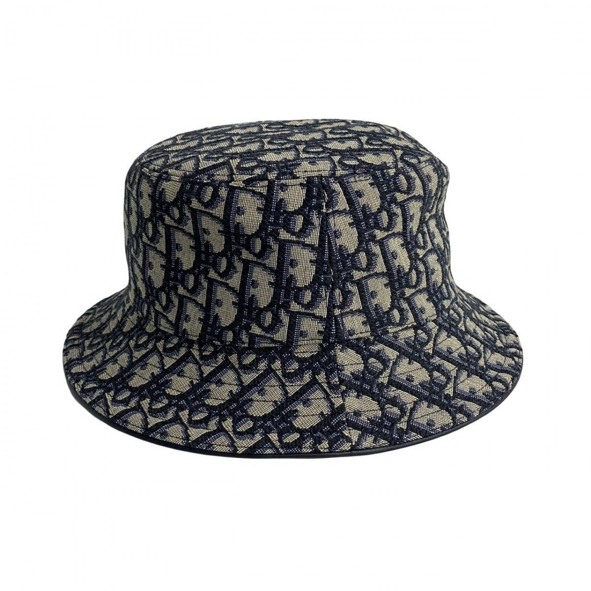 Dior Trotter Pattern Hat in Navy 100u% Authentic