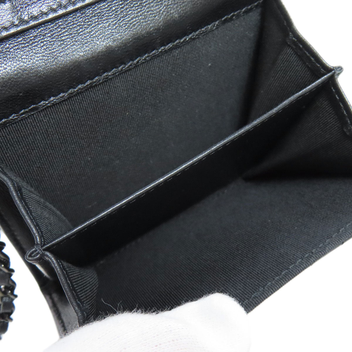 CHANEL – Bifold Wallet – Chain Wallet Matelassée– Karl Lagerfeld – 2017 – 100% Authentic Pre-Owned ✨Priced Right