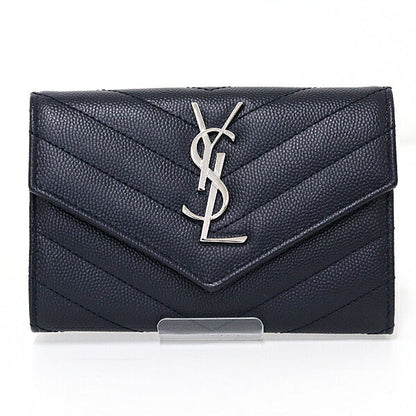 SAINT LAURENT – Small Navy Envelope Wallet– Navy – 100% Authentic Pre-Owned ✨UNUSED ✨