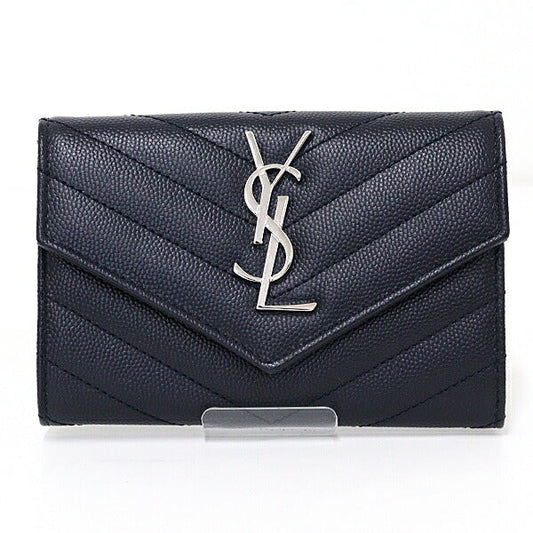 SAINT LAURENT – Small Navy Envelope Wallet– Navy – 100% Authentic Pre-Owned ✨UNUSED ✨