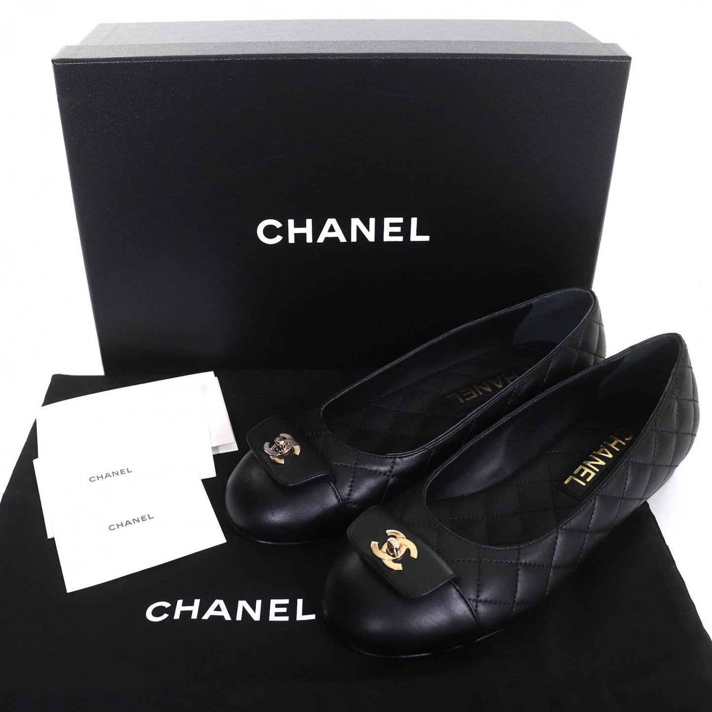 CHANEL Ballerinas Black Leather – Size 36 – Fall/Winter 2024 (Boutique) collection from CHANEL. – 100% Authentic Pre-Owned Fall/Winter 2024 S Rank ✨Like New✨