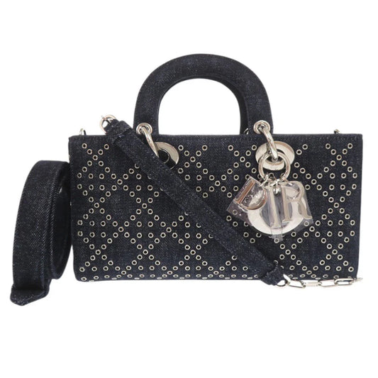 Christian Dior – Lady D-Joy Cannage Medium 2WAY Denim Blue by Maria Grazia Chiuri 2022 100% Authentic Pre-Owned✨Pristine Condition