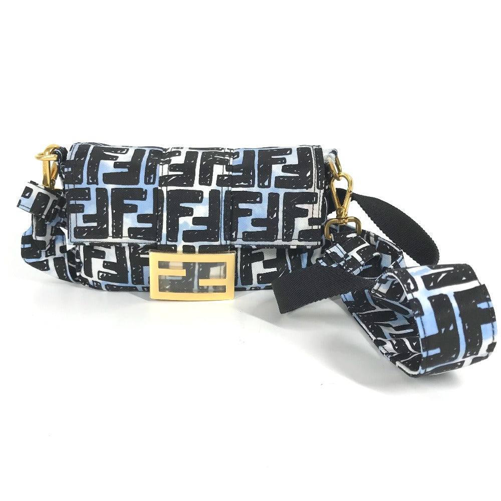 FENDI – Zucca Baguette Mini Joshua Vides Collaboration – 2020 – 100% Authentic Pre-Owned ✨Near New