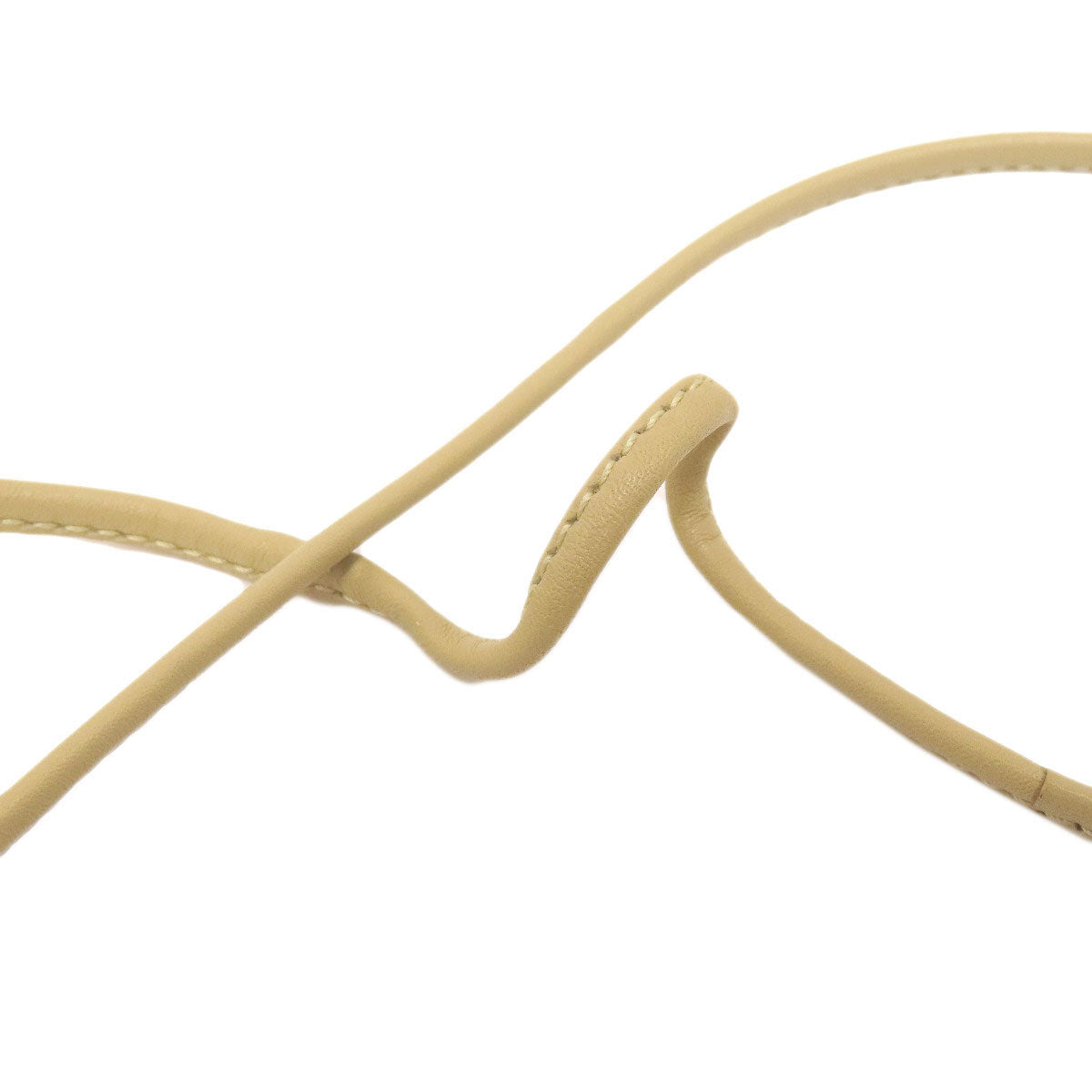 Bottega Veneta –Gamaguchi Frame Shoulder Bag – Beige Calfskin