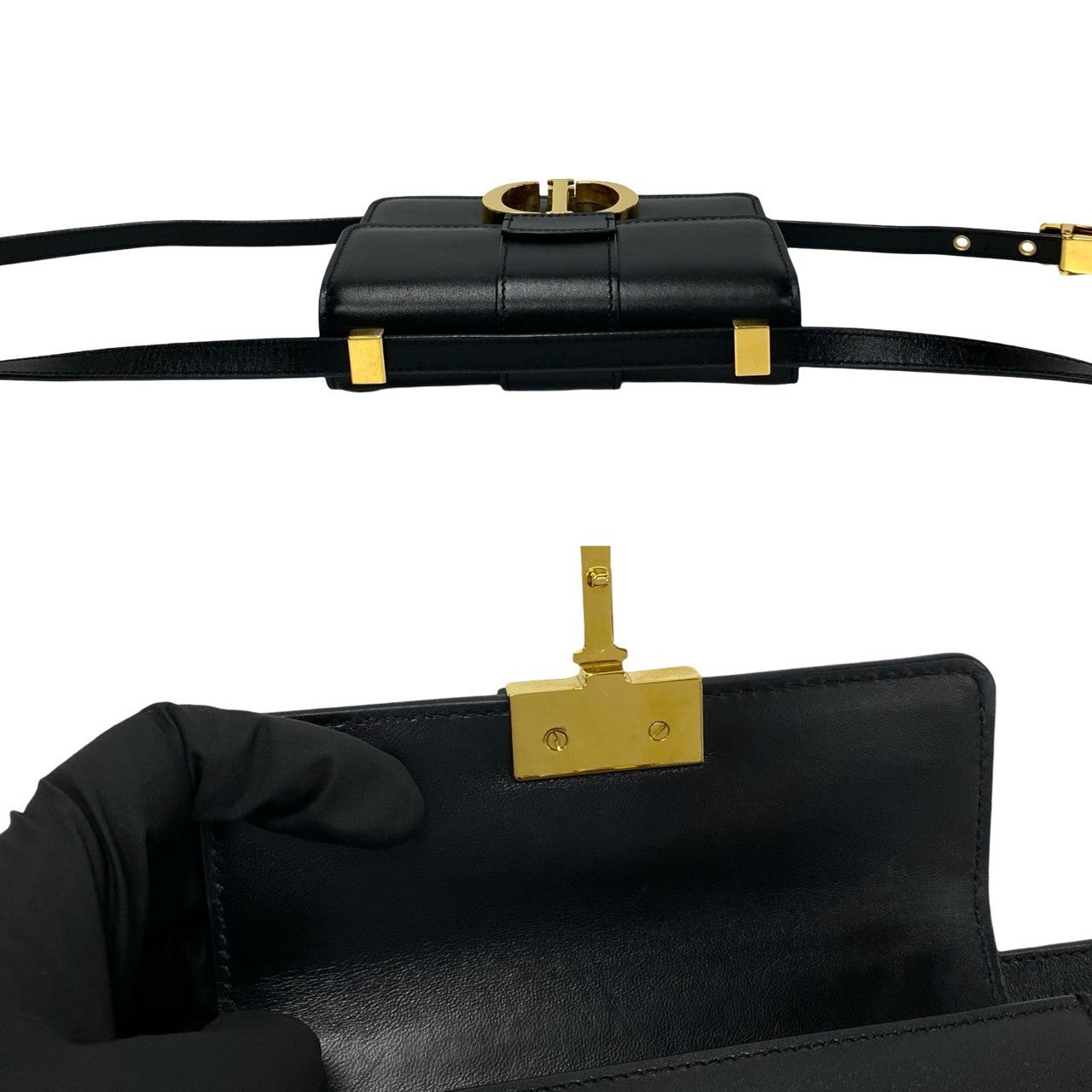 Christian Dior Montaigne Logo Metal by Maria Grazia Chiuri 2020s – 100% Authentic Pre-Owned Condition
