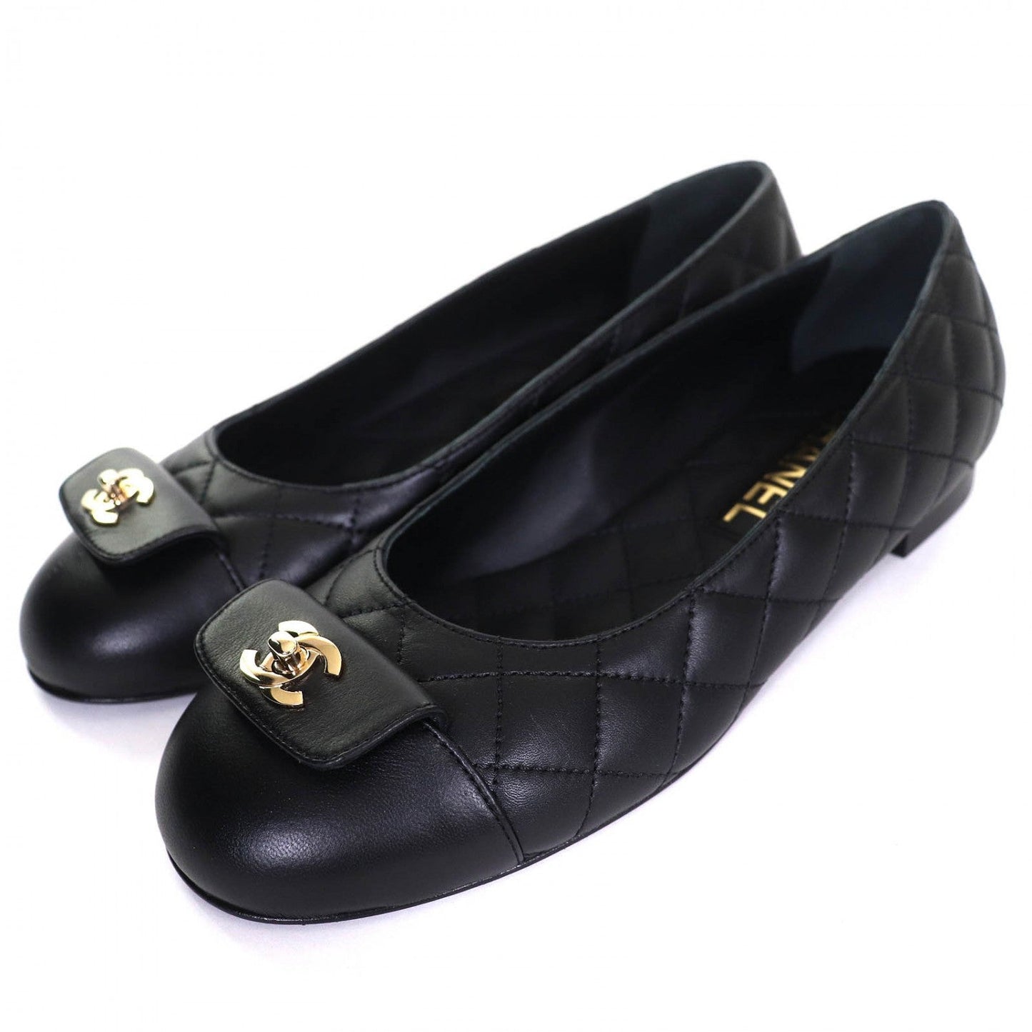 CHANEL Ballerinas Black Leather – Size 36 – Fall/Winter 2024 (Boutique) collection from CHANEL. – 100% Authentic Pre-Owned Fall/Winter 2024 S Rank ✨Like New✨