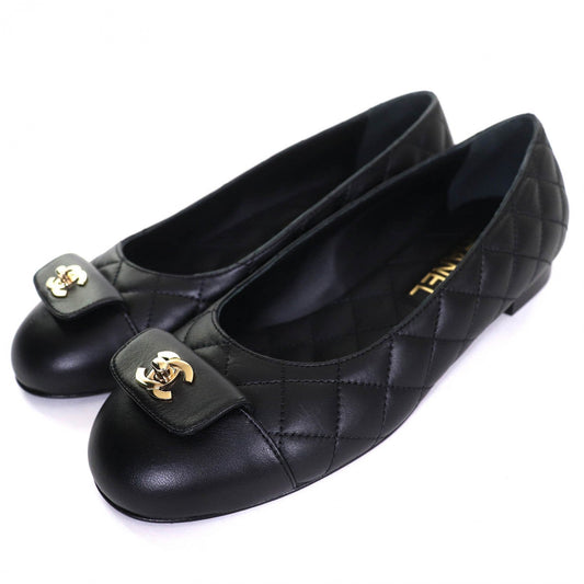 CHANEL Ballerinas Black Leather – Size 36 – Fall/Winter 2024 (Boutique) collection from CHANEL. – 100% Authentic Pre-Owned Fall/Winter 2024 S Rank ✨Like New✨
