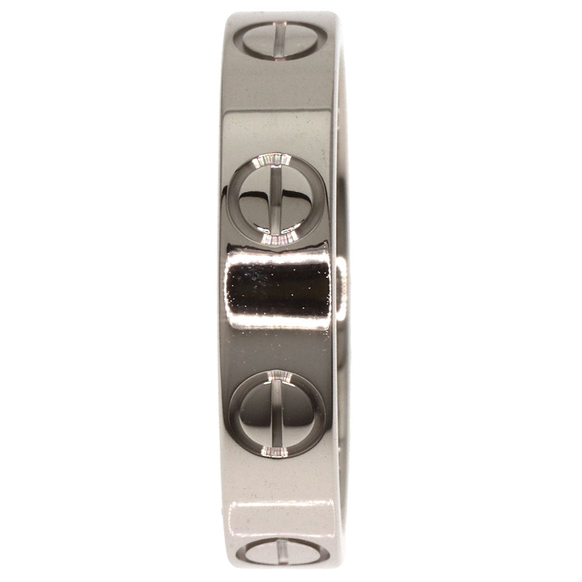 Cartier Mini Love Ring K18 White Gold #47 1969 by Aldo Cipullo 100% Authentic ✨ Gently Used Pre-Owned Condition