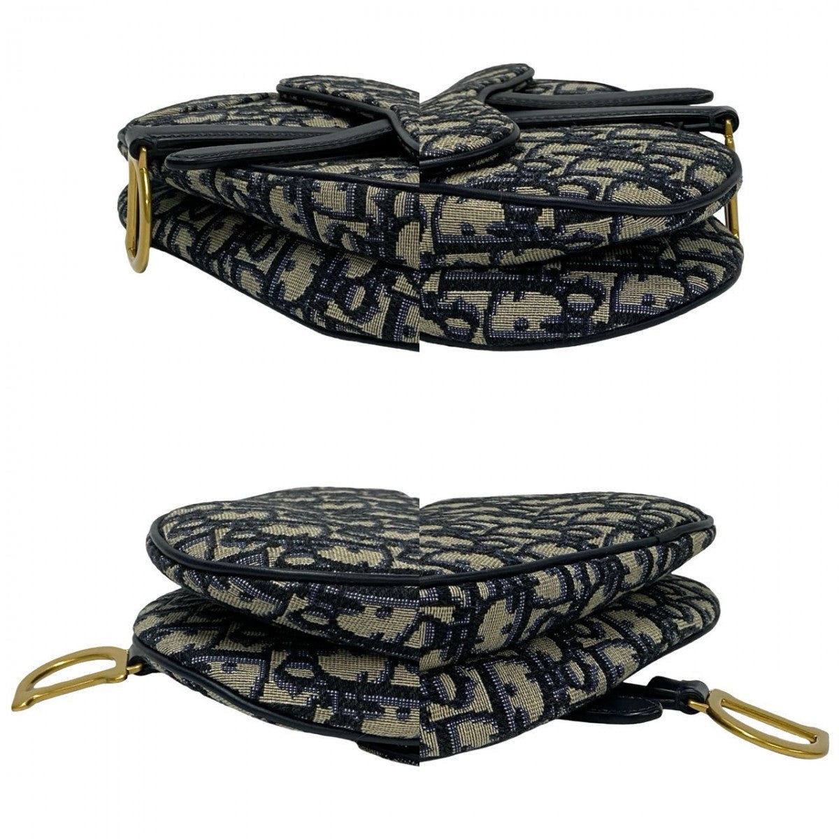 Christian Dior Oblique Saddle Bag (Reissue)
Leather, Canvas Navy Trotter Patern Oblique