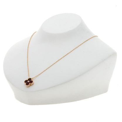 VAN CLEEF & ARPELS Vintage Alhambra Bullseye Diamond Necklace – 18K Pink Gold 100% Authentic Pre-Owned A Rank  ✨ Excellent