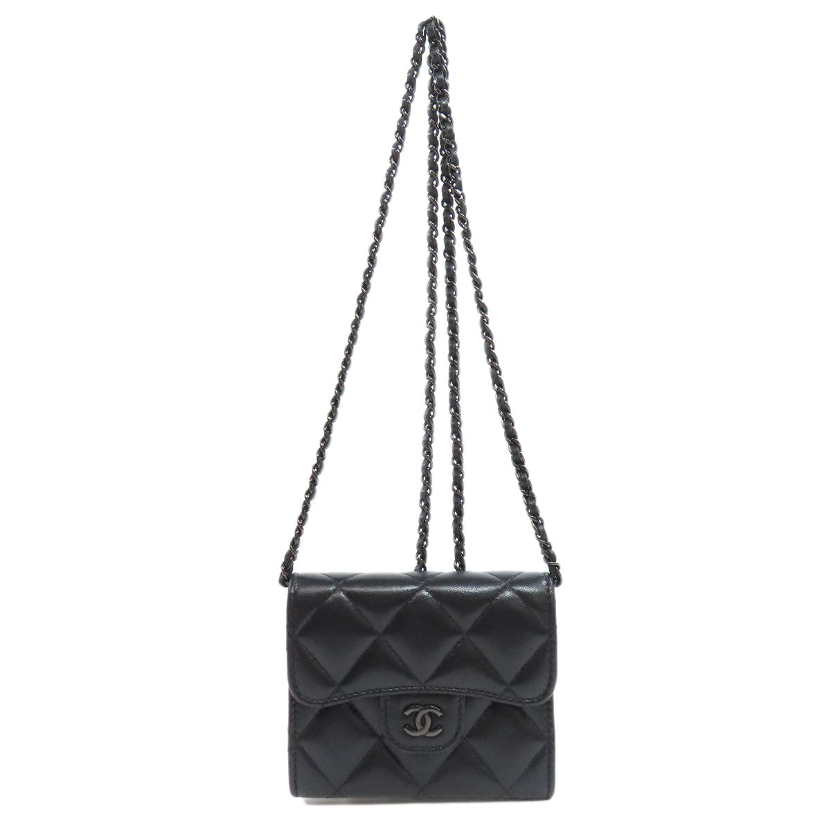 CHANEL – Bifold Wallet – Chain Wallet Matelassée– Karl Lagerfeld – 2017 – 100% Authentic Pre-Owned ✨Priced Right