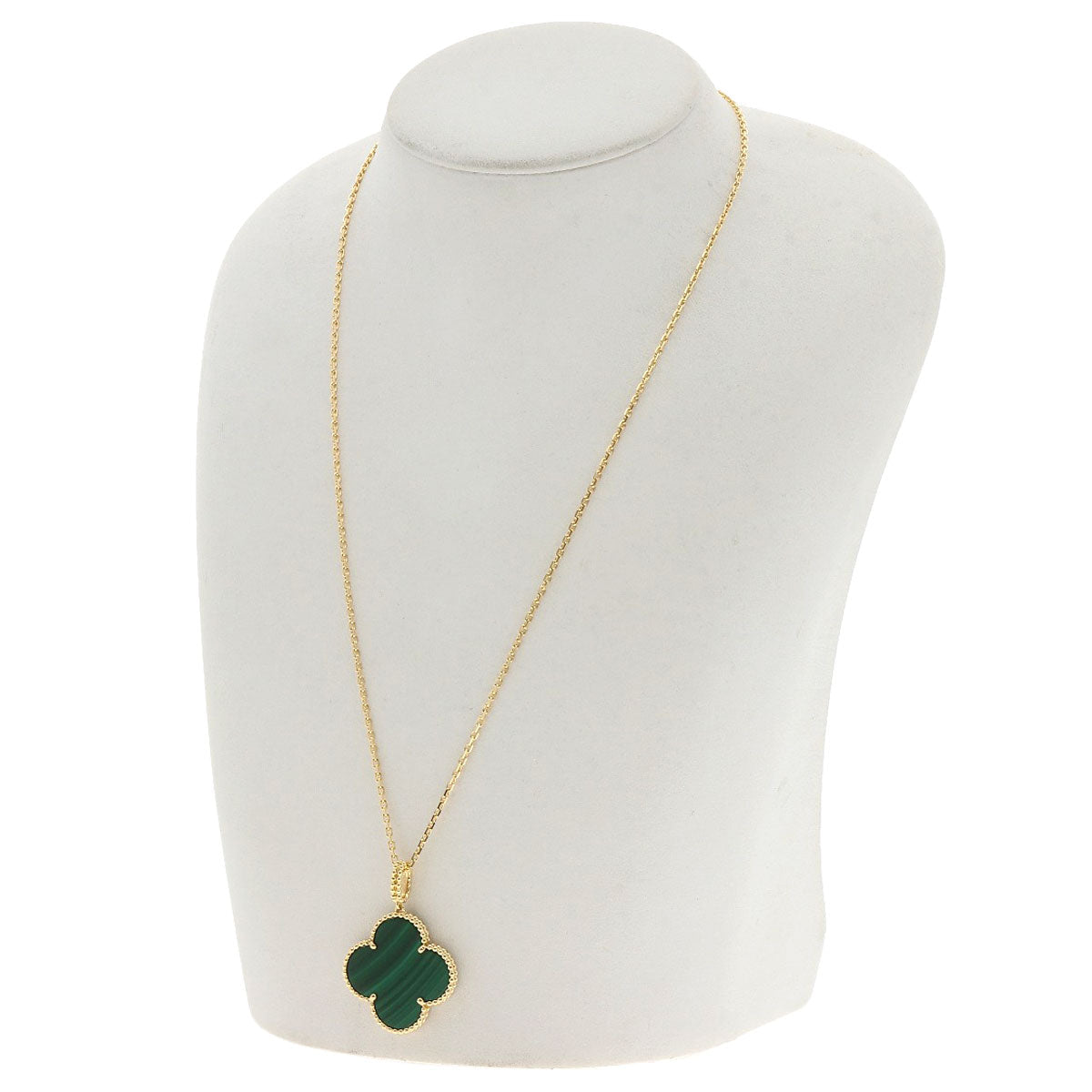 VAN CLEEF & ARPELS Magic Alhambra Malachite 18K Yellow Gold Introduced 2006 100% Authentic Pre-Owned ✨
