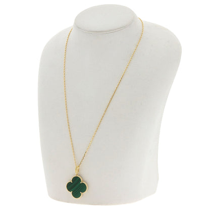 VAN CLEEF & ARPELS Magic Alhambra Malachite 18K Yellow Gold Introduced 2006 100% Authentic Pre-Owned ✨