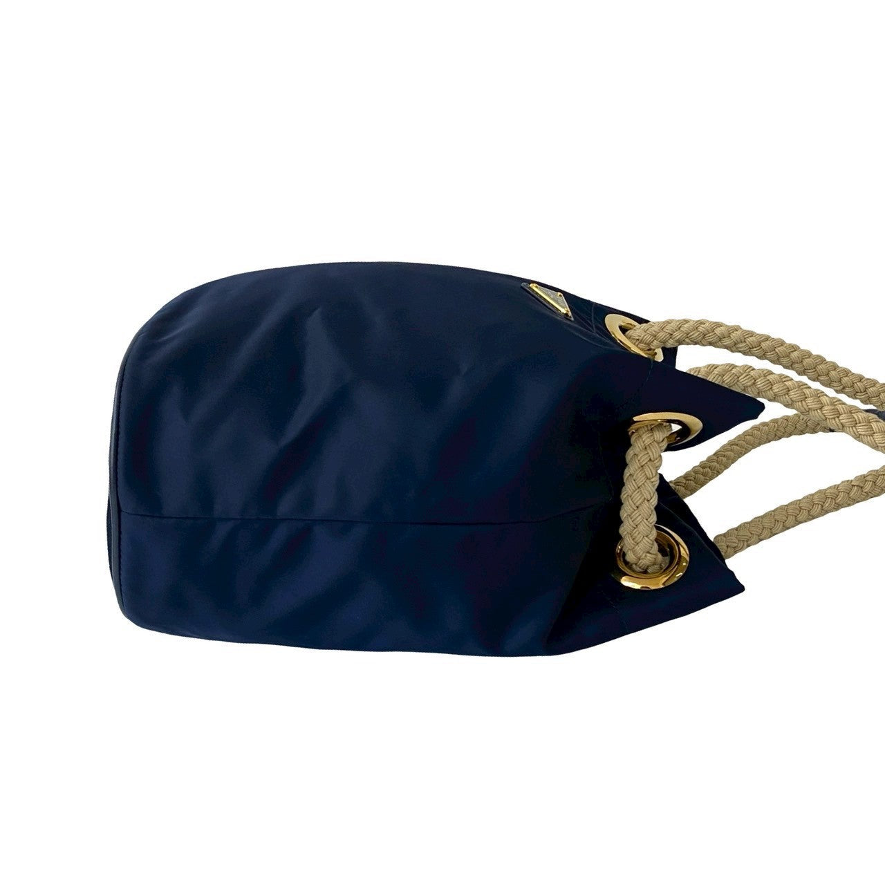 PRADA – Shoulder Bag – Triangle Logo Metal – Navy – Late 1980s Design by Miuccia Prada – 100% Authentic Pre-Owned✨Nearly New