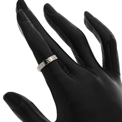 Cartier Mini Love Ring K18 White Gold #47 1969 by Aldo Cipullo 100% Authentic ✨ Gently Used Pre-Owned Condition