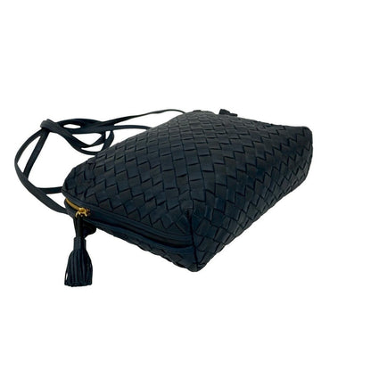 Bottega Veneta Intrecciato Leather Navy by Tomas Maier Era Mid 2010s 100% Authentic ✨ Excellent Pre-Owned