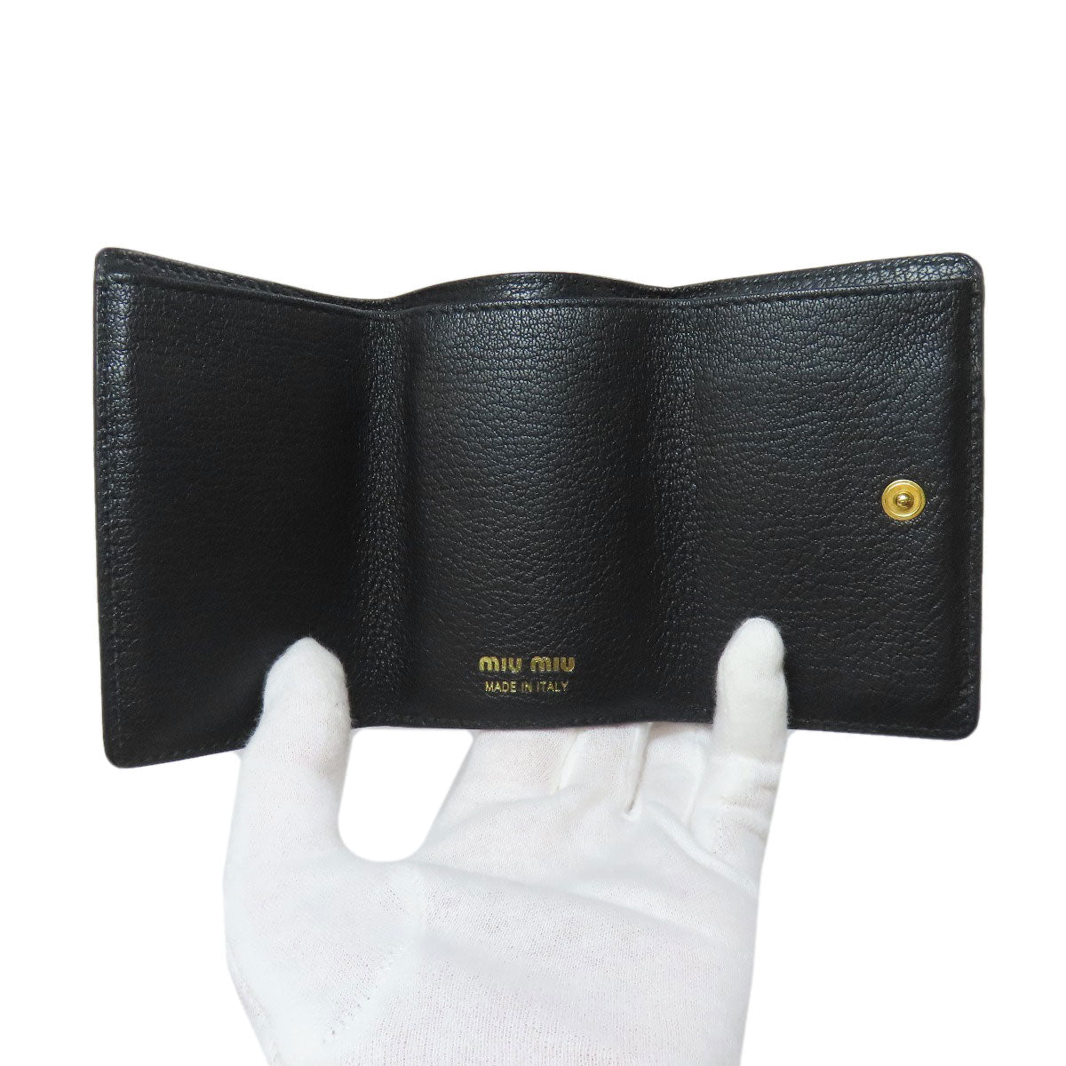 MIU MIU Bifold Wallet Miuccia Prada – 2019 – 100% Authentic     AB Rank ✨ Excellent pre owned condition