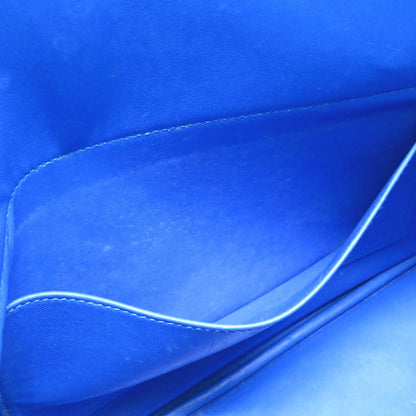 Hermès Bolide 35 Courchevel Leather Handbag in Blue (Circa Late 1990s–Early 2000s) – Pre-Owned, 100% Authentic