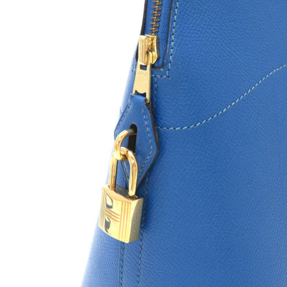 Hermès Bolide 35 Courchevel Leather Handbag in Blue (Circa Late 1990s–Early 2000s) – Pre-Owned, 100% Authentic