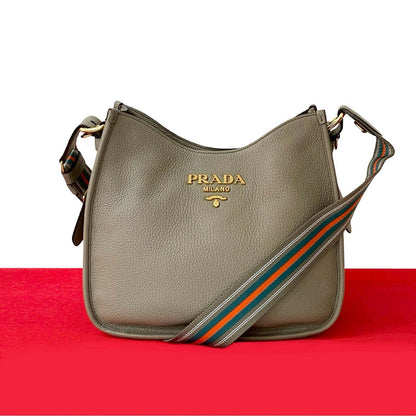 PRADA Logo Metal by Miuccia Prada – Early 2010s 100% Authentic Pre-Owned ✨