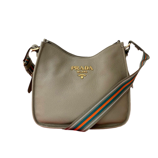 PRADA Logo Metal by Miuccia Prada – Early 2010s 100% Authentic Pre-Owned ✨