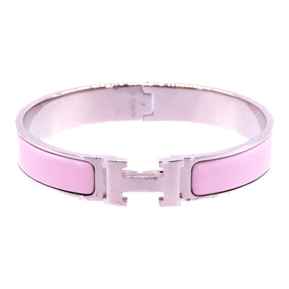 Hermès Clic Clac H Bracelet PM in Pink Enamel with Palladium-Plated Hardware
100% Authentic (Genuine) – ✨Excellent Pre-Owned