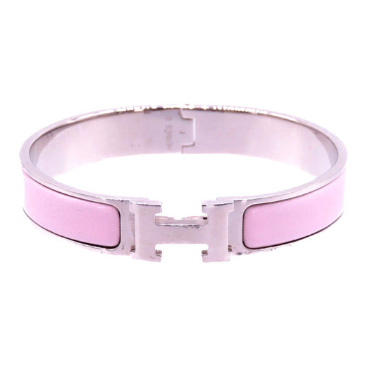 Hermès Clic Clac H Bracelet PM in Pink Enamel with Palladium-Plated Hardware
100% Authentic (Genuine) – ✨Excellent Pre-Owned
