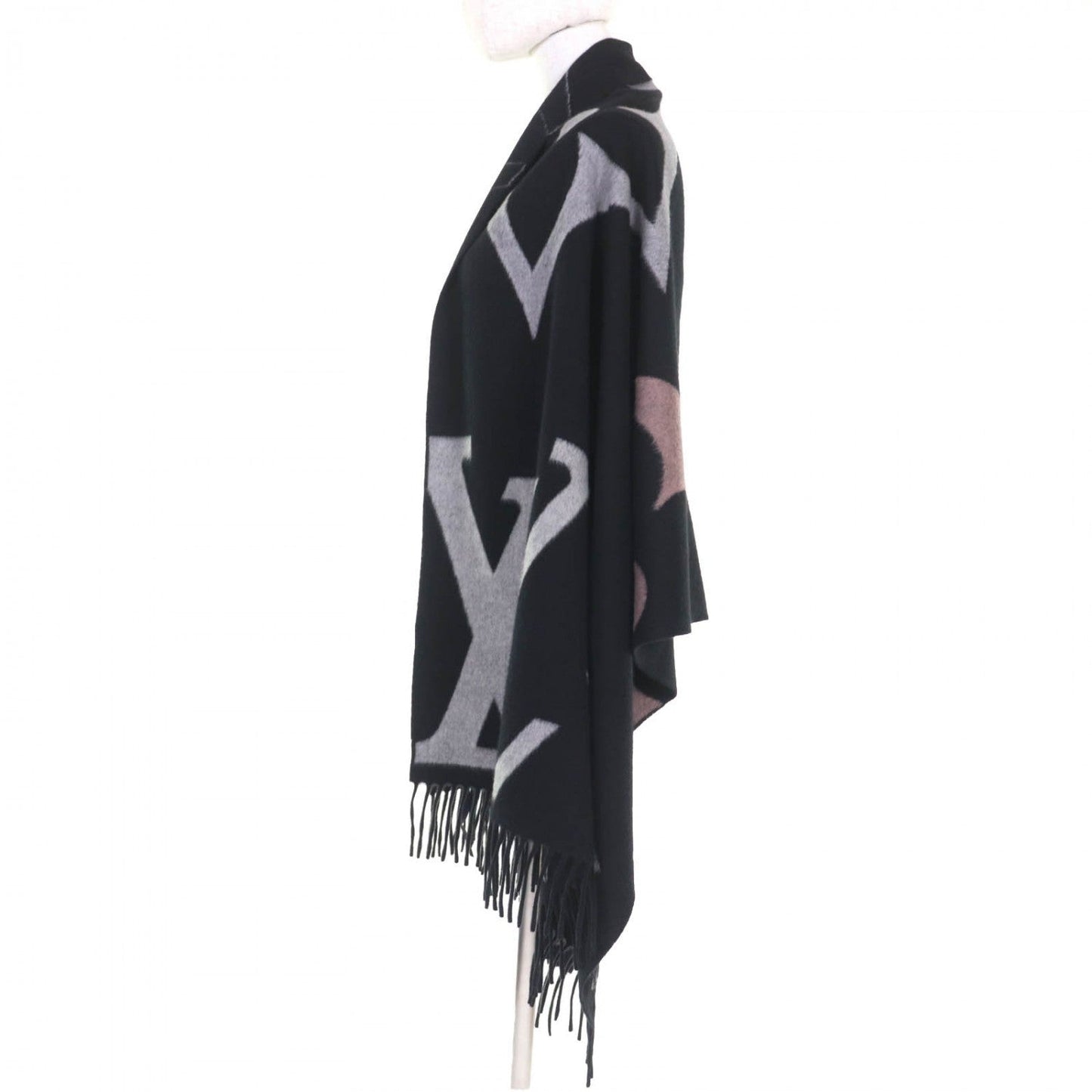 LOUIS VUITTON – Echarpe “The Ultimate Muffler” Scarf – Noir Cashmere/Wool