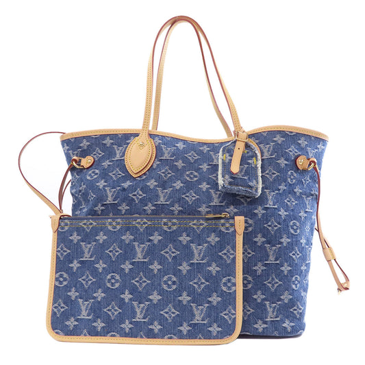 LOUIS VUITTON – Monogram Denim Blue Neverfull MM Nicolas Ghesquière SS25 / Resort 2025 100% Authentic Pre Owned ✨